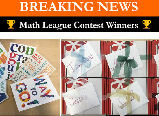 Math League Contest Winners